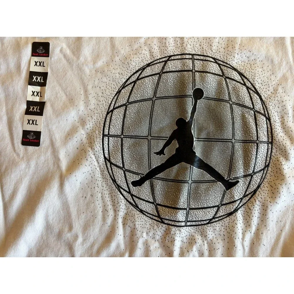 Mens Nike Jordan Air T-Shirt Short Sleeve White 2XL NWT Vintage 2001 RARE